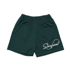 Script Mesh Shorts (Forrest Green)