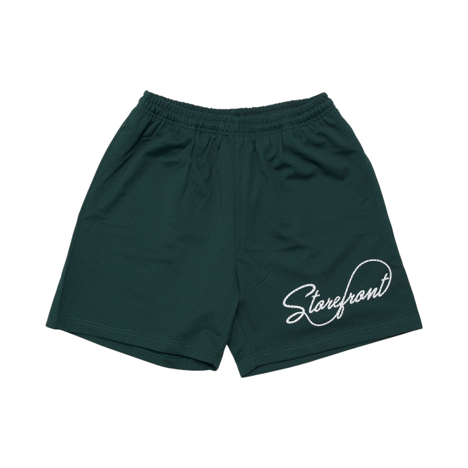 Script Mesh Shorts (Forrest Green)