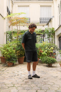 Waffle Knit Polo Shirt (Dark Green)