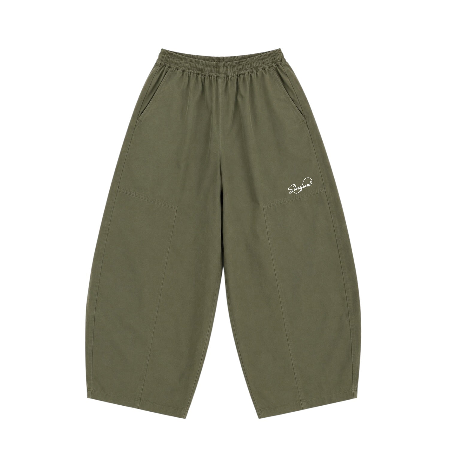 Utility Barrel Pants (Olive)
