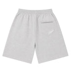 Mini-Script Cotton Shorts (Grey)