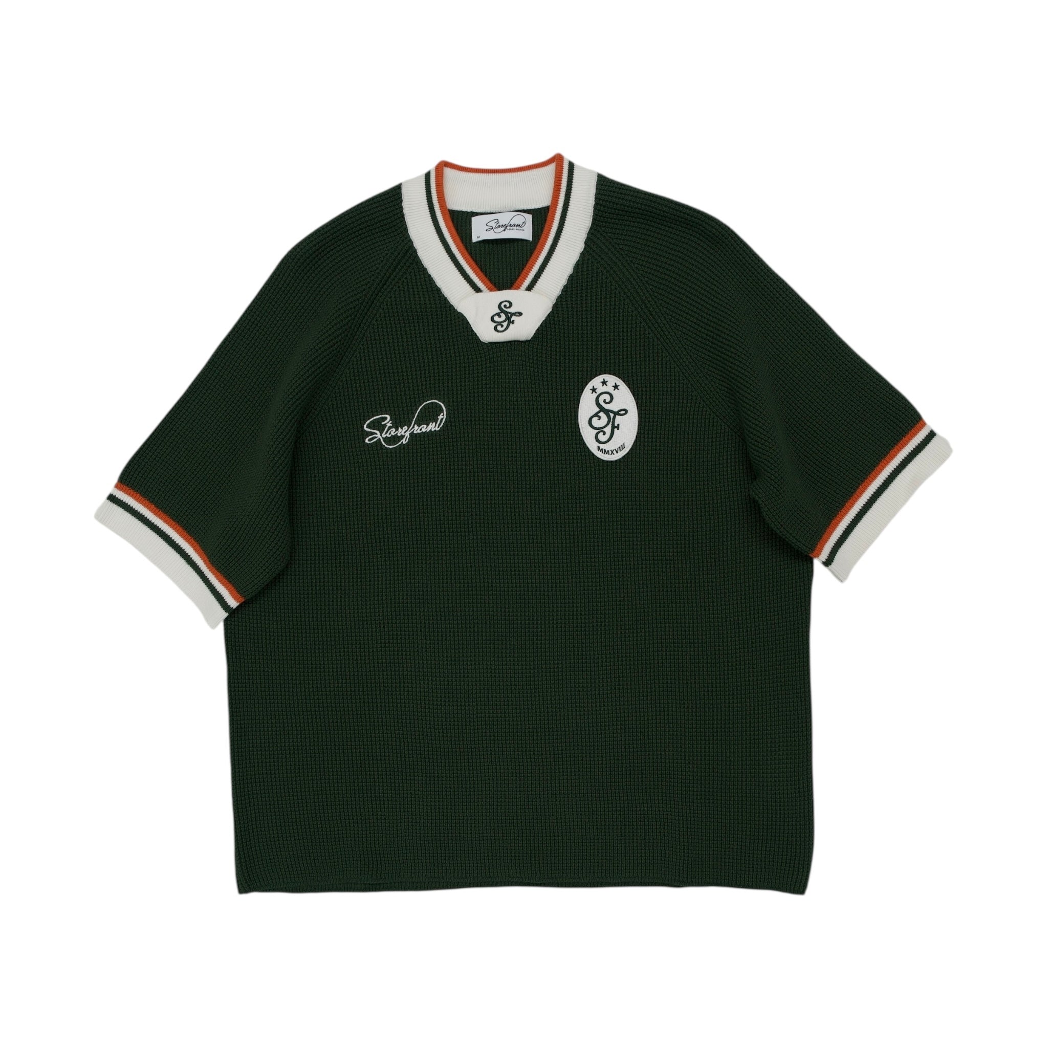 Waffle Jersey Knit Short Sleeve (Forrest Green)