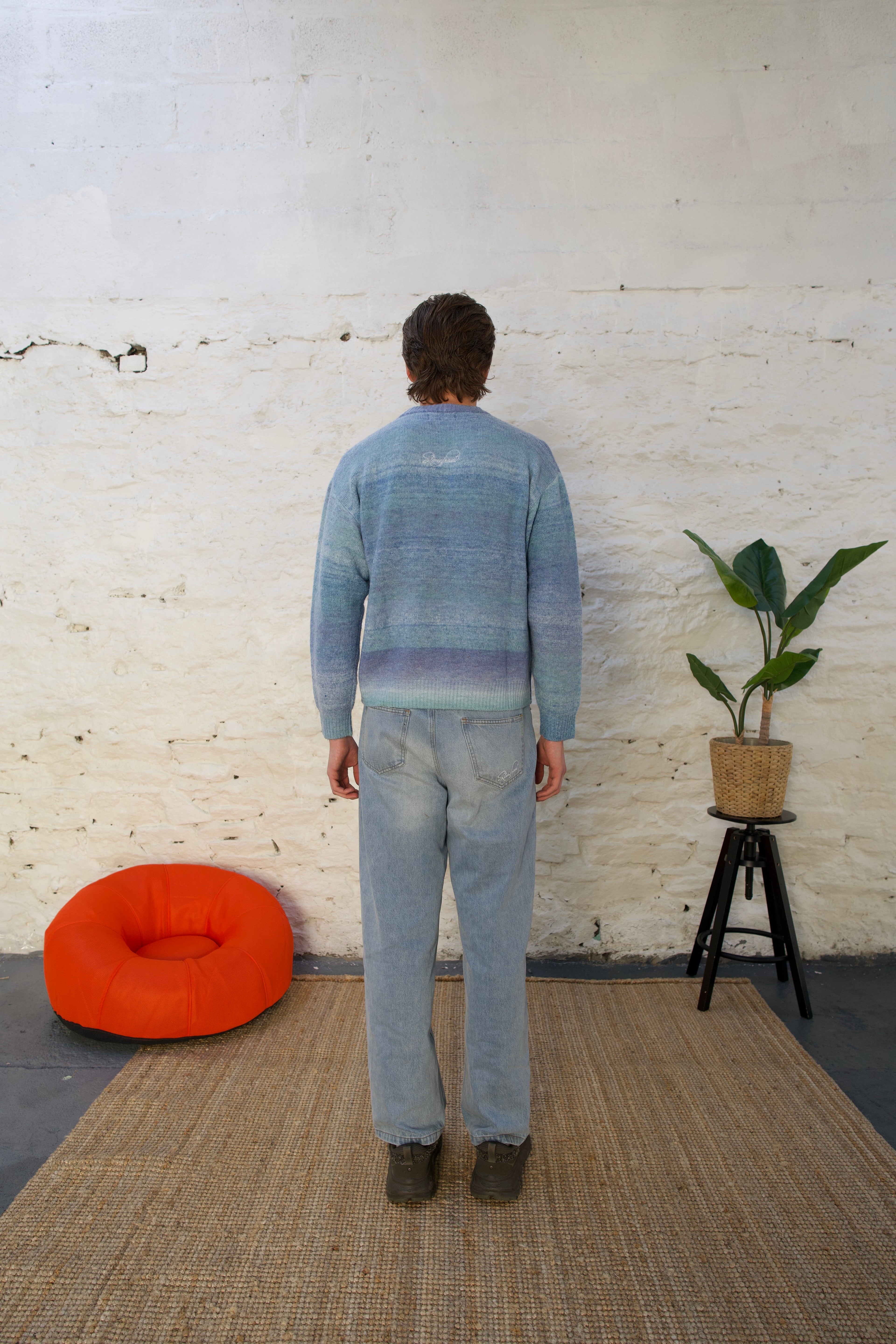 Ombré Mohair Knit (Blue)