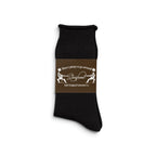 Script Slub Socks (Black)