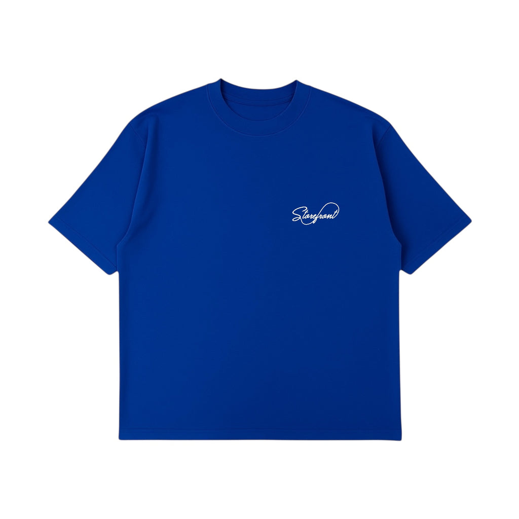 Script T-Shirt (Cobalt)