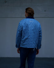 Load image into Gallery viewer, ‘Star’ Lined Flannel Overshirt (Opal Blue)
