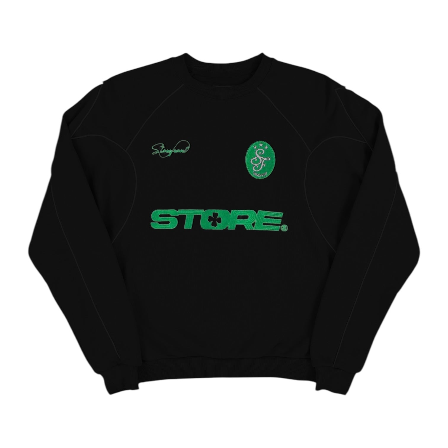 Store Piped Crew (Black)