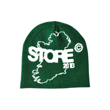 Load image into Gallery viewer, Éire Reversible Skull Beanie (Emerald Green)
