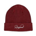 Script Fisherman Beanie (Cherry Red)