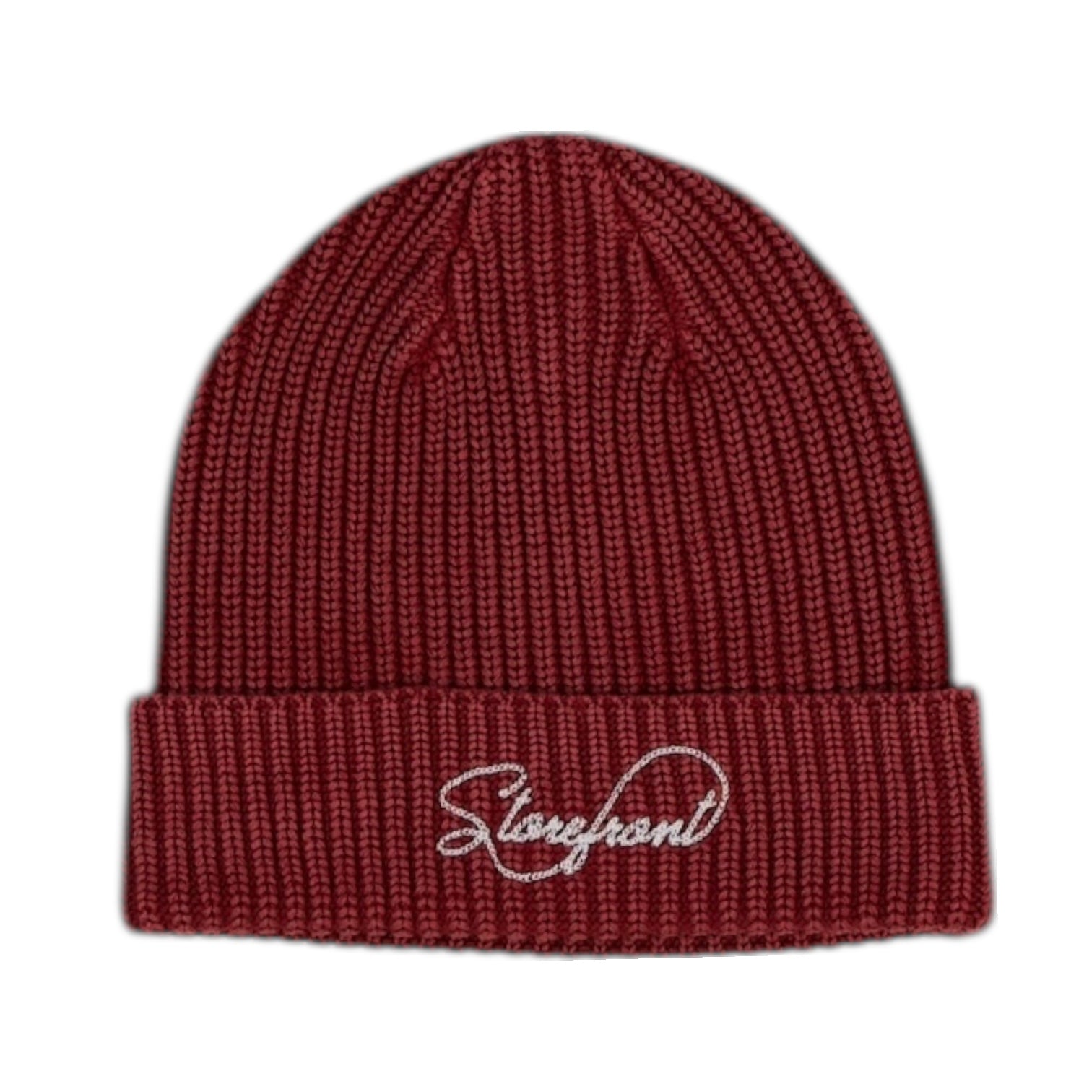 Script Fisherman Beanie (Cherry Red)