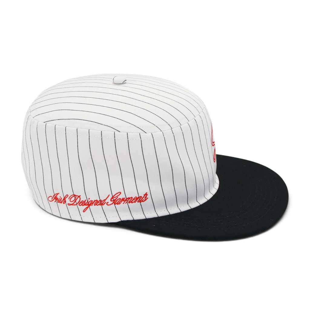 Script Pillbox Cap (White)