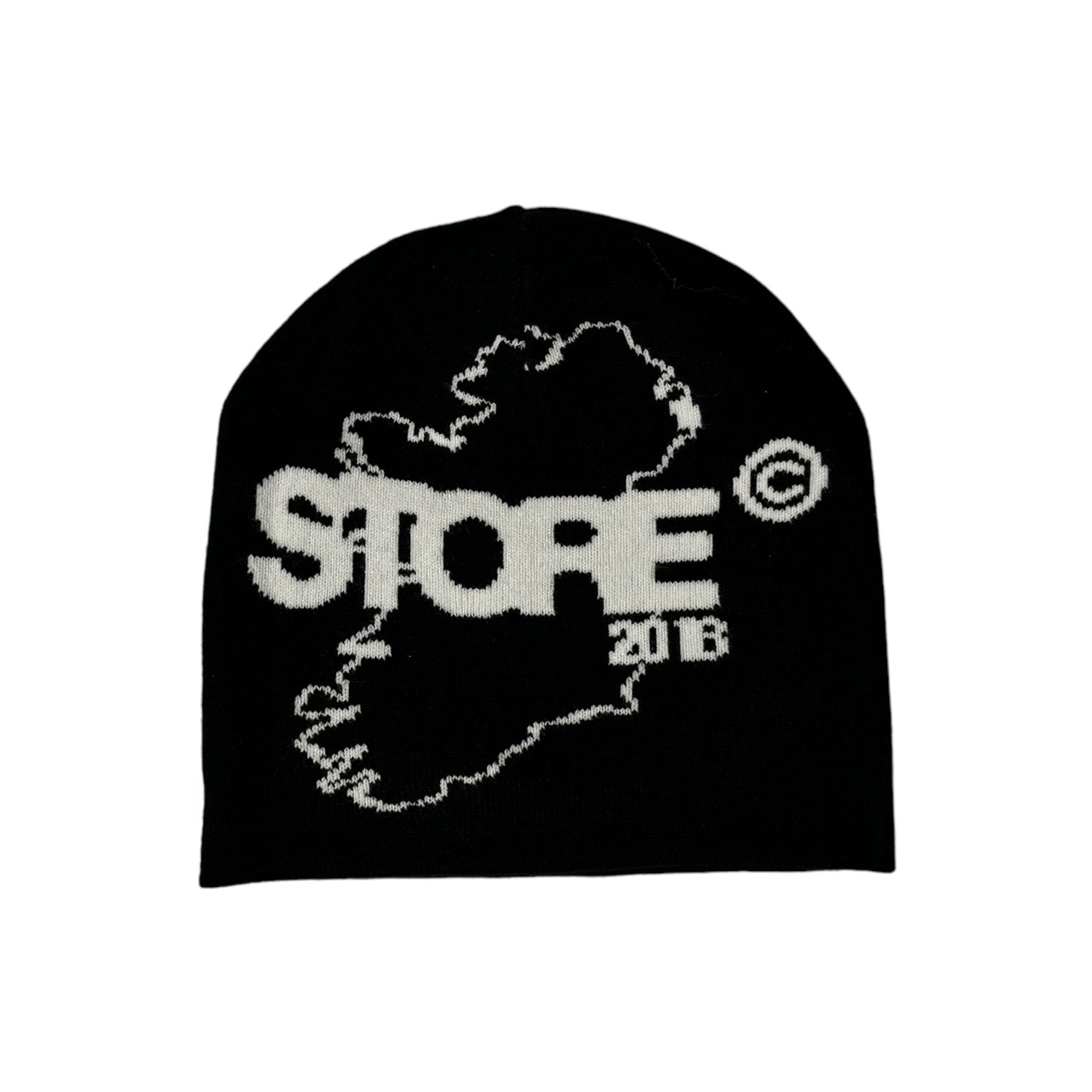 Éire Reversible Skull Beanie (Black)