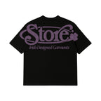 Three Leaf Halftone T-Shirt (Black)