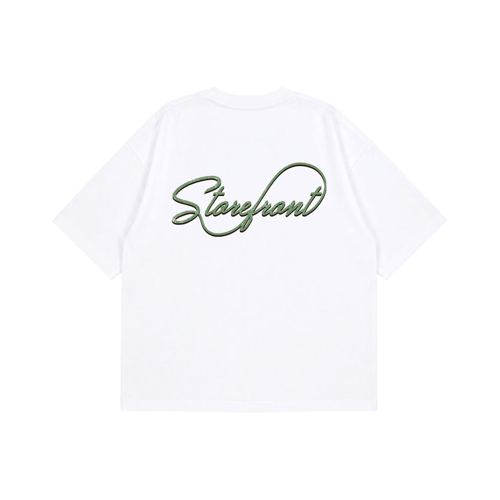 Vintage Script T-Shirt (Washed White)