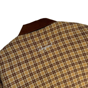 ‘Star’ Lined Flannel Overshirt (Sandstone Brown)