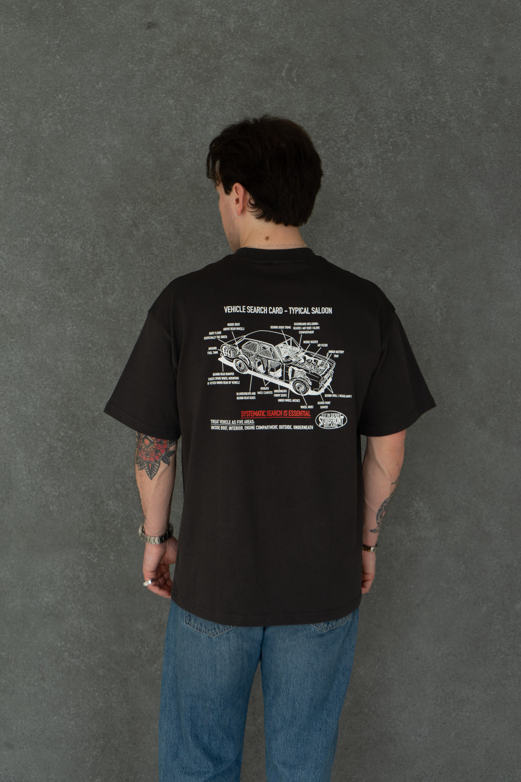 Stop & Search Tee (Coal)