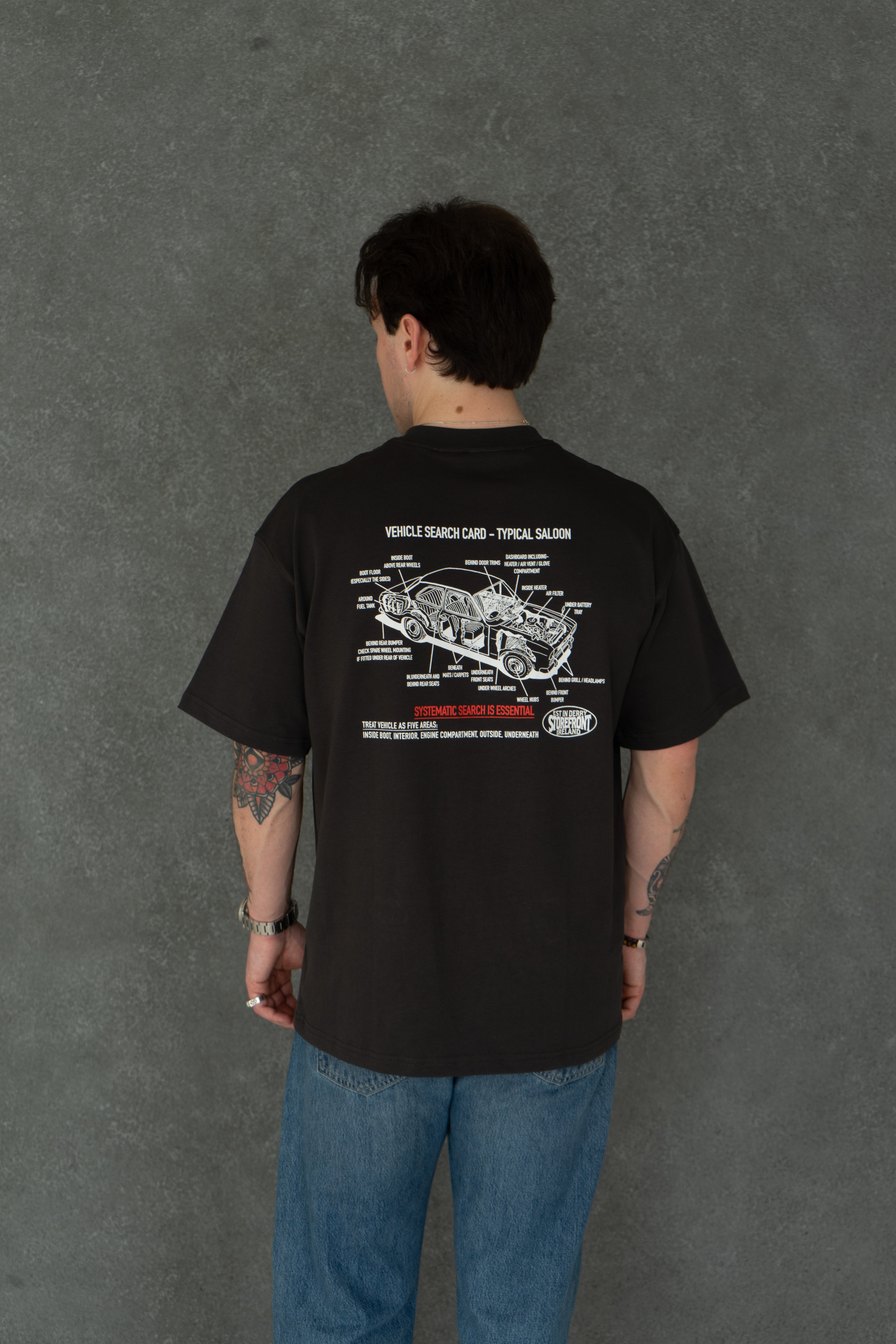 Stop & Search Tee (Coal)