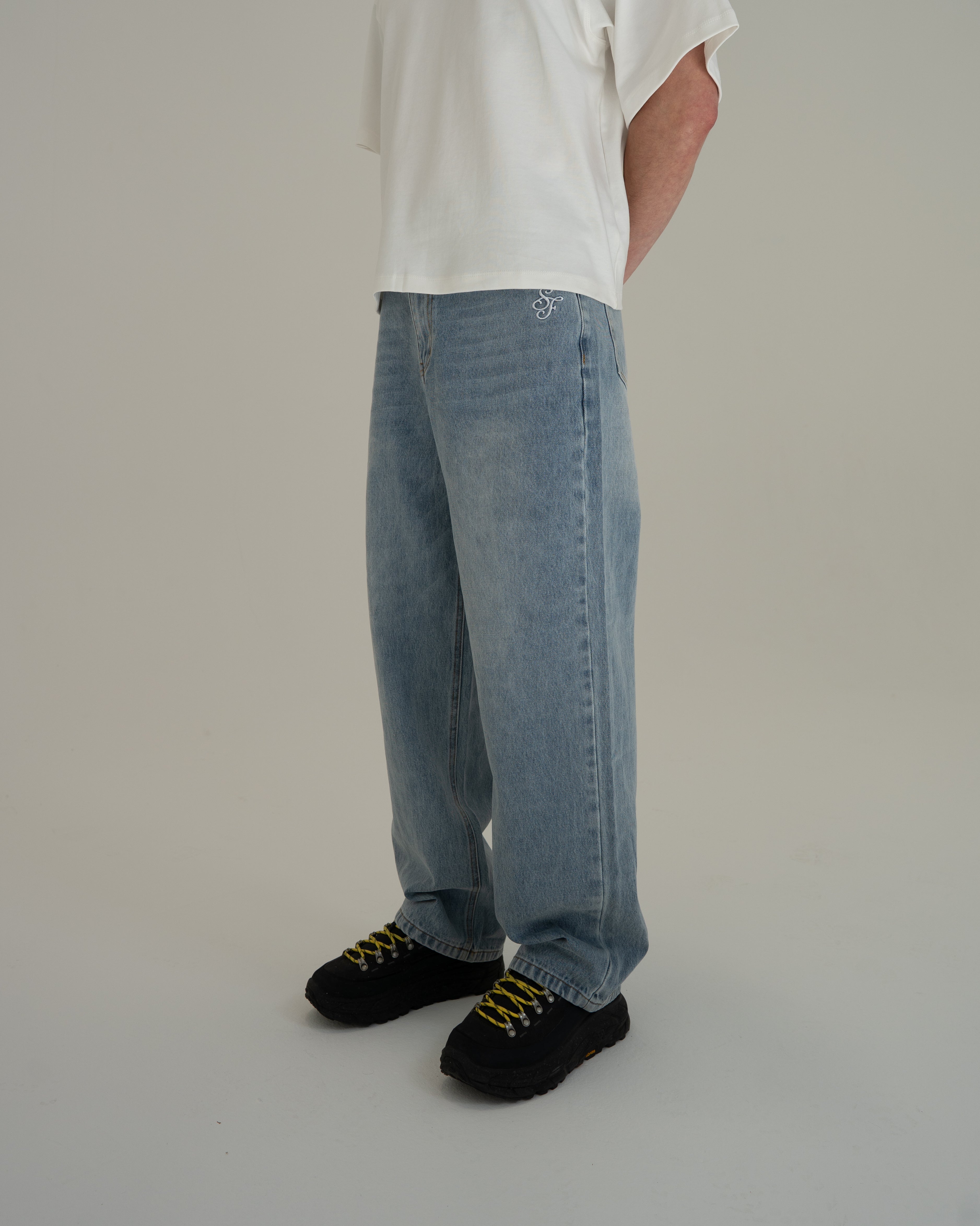 Script Jeans (Light Blue Wash)