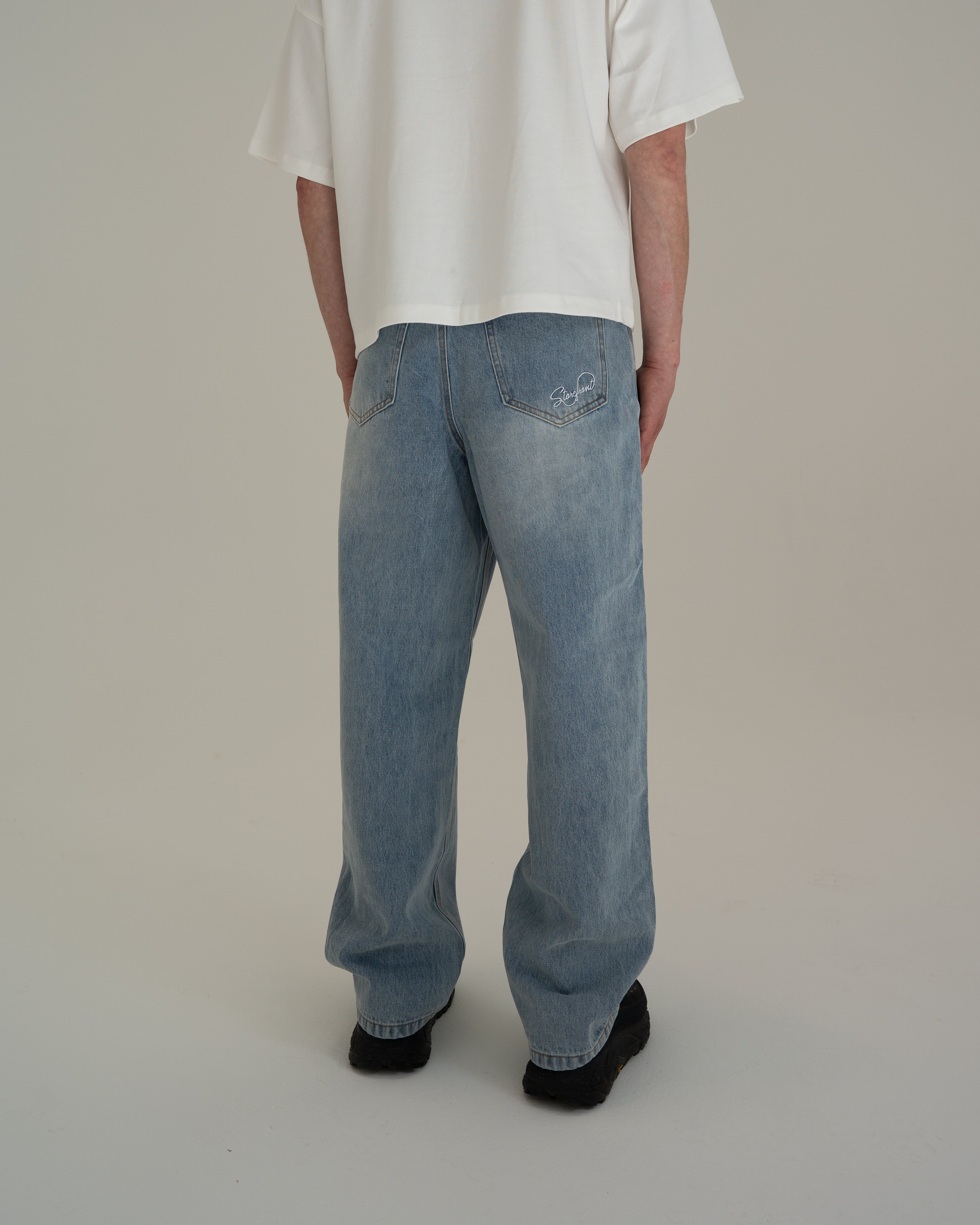 Script Jeans (Light Blue Wash)