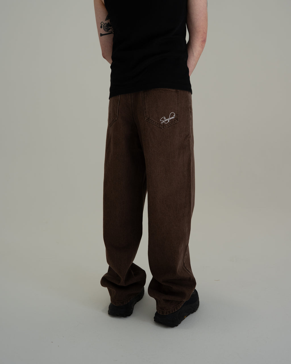 Script Jeans (Brown)