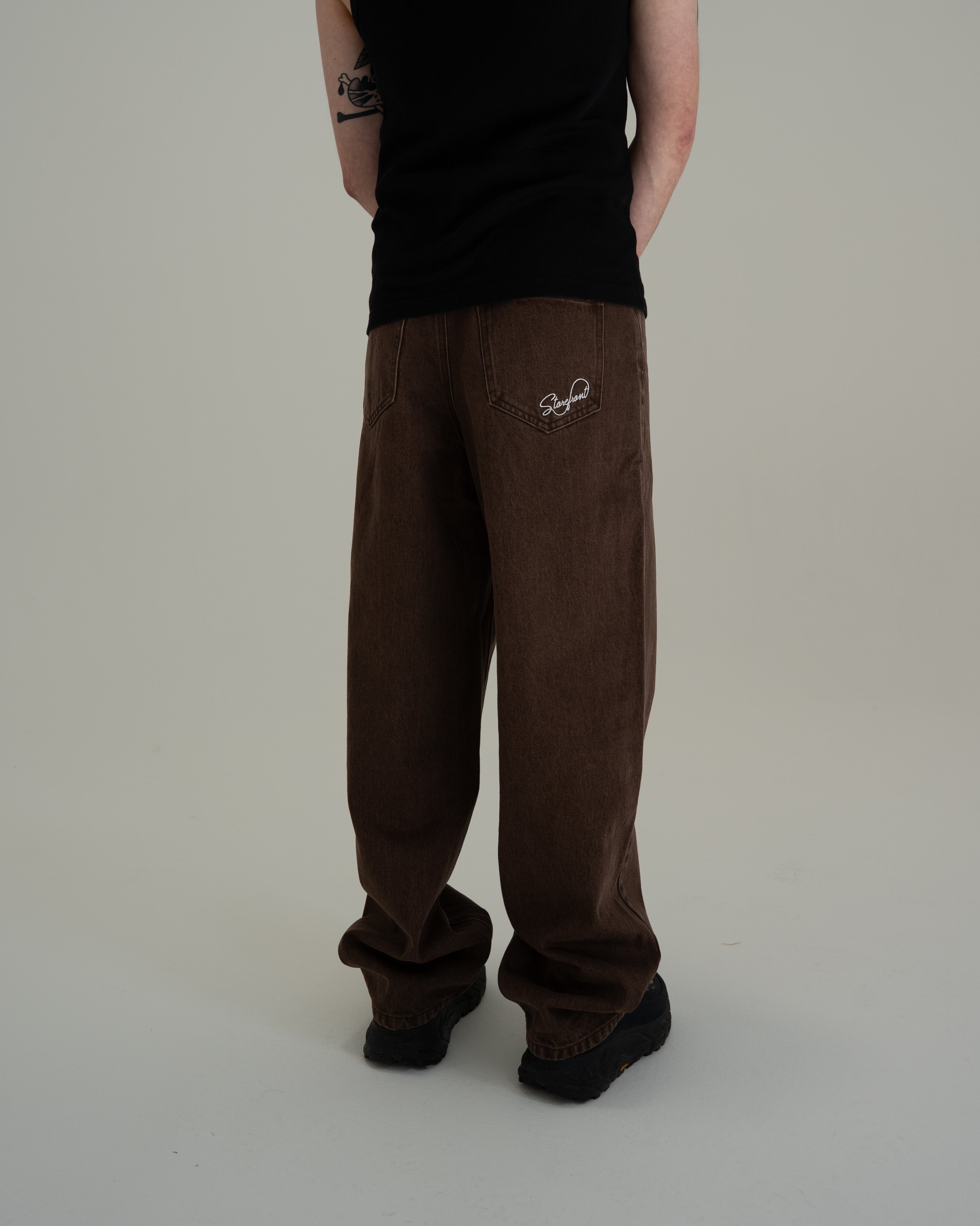 Script Jeans (Brown)