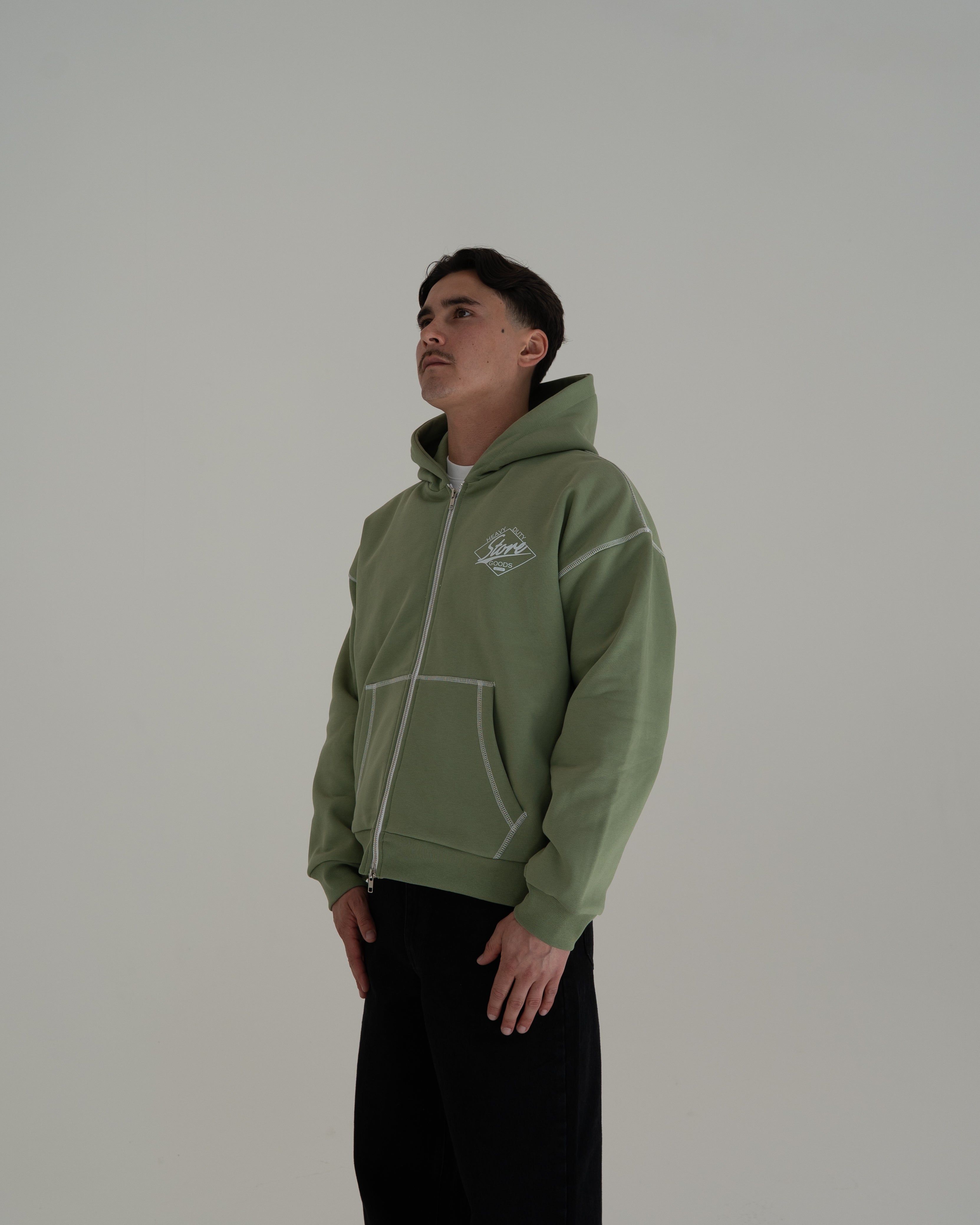 Heavy Duty Goods Zip Up (Pistachio)