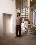 Grid Plaid Shirt (Brown)