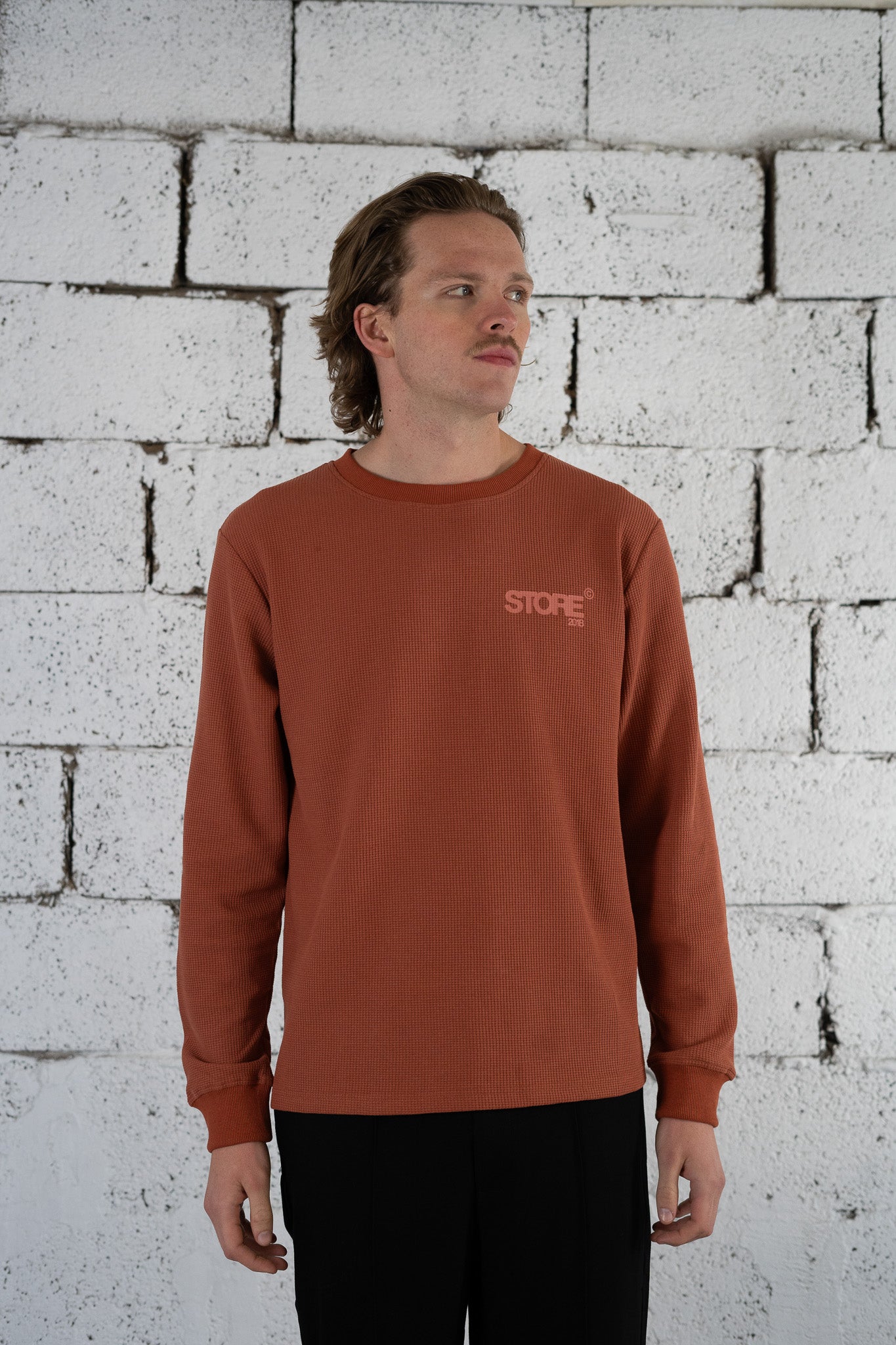 Waffle Longsleeve (Rust)