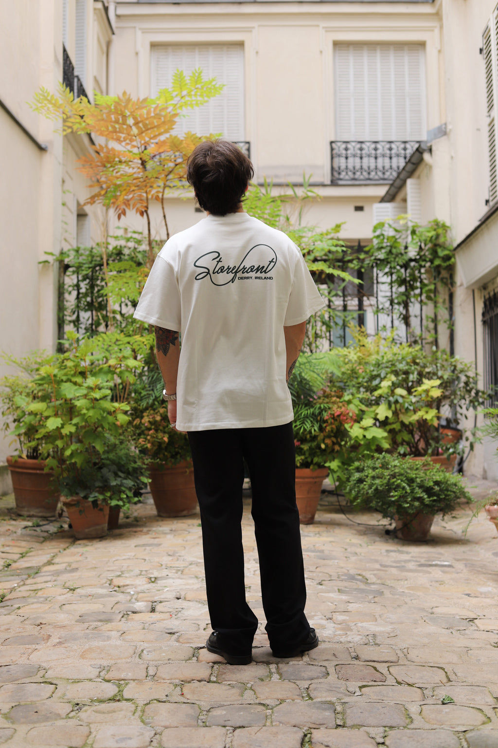 Script Logo T-shirt (White/Green)