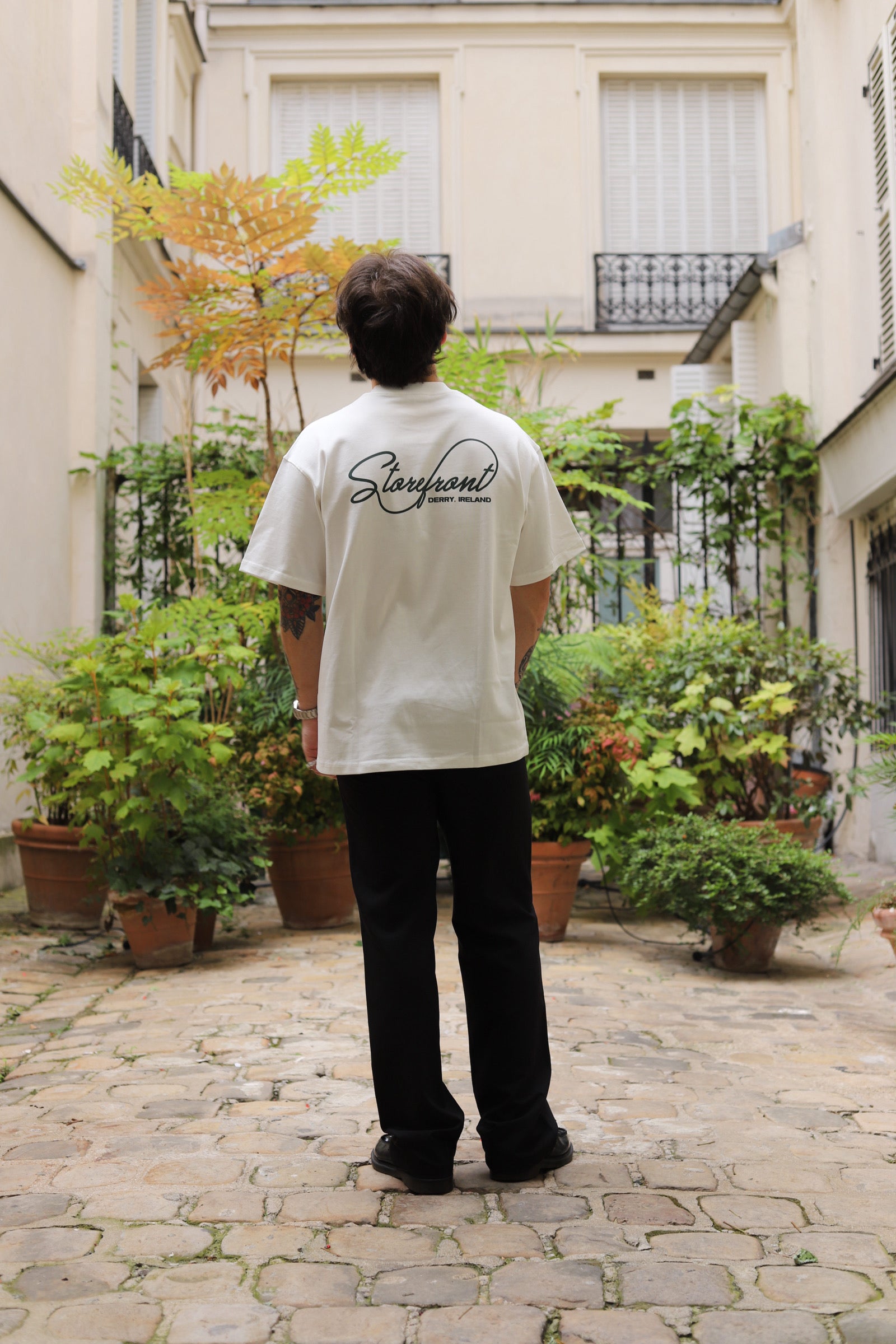 Script Logo T-shirt (White/Green)