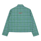 Plaid Lined Overshirt (Green)