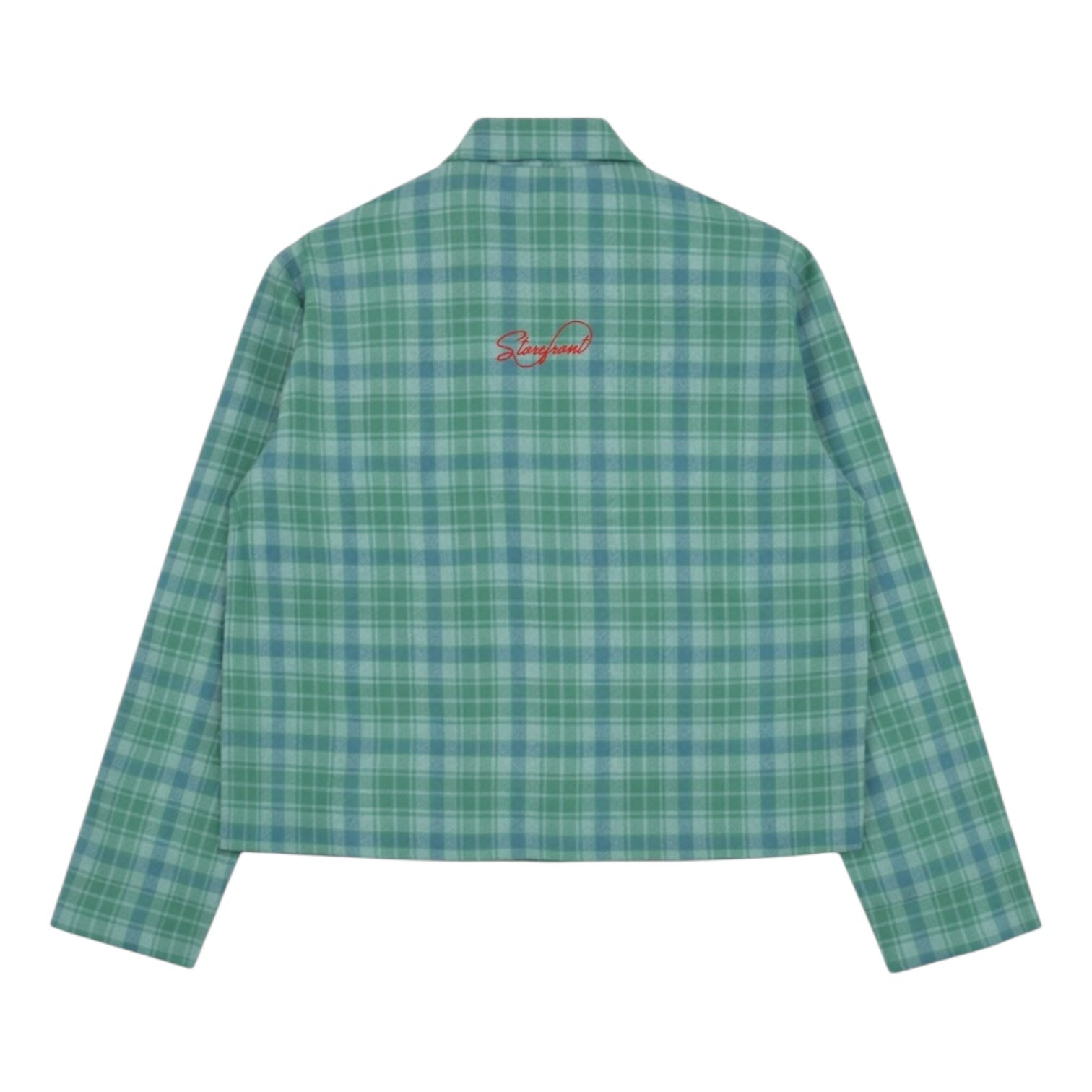 Plaid Lined Overshirt (Green)