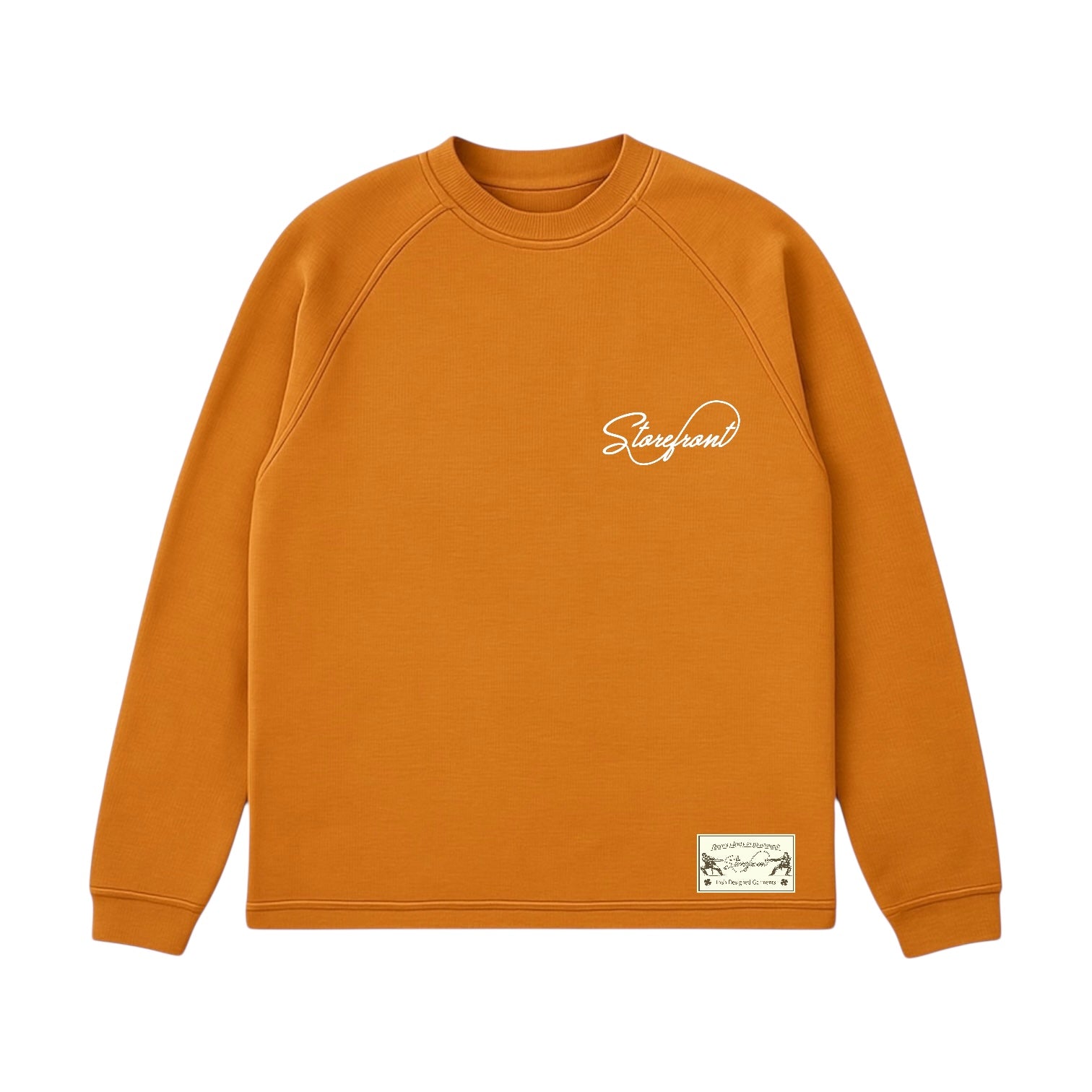 Script Waffle Longsleeve (Orange)