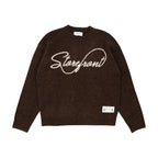 Script Mohair Knit (Brown)