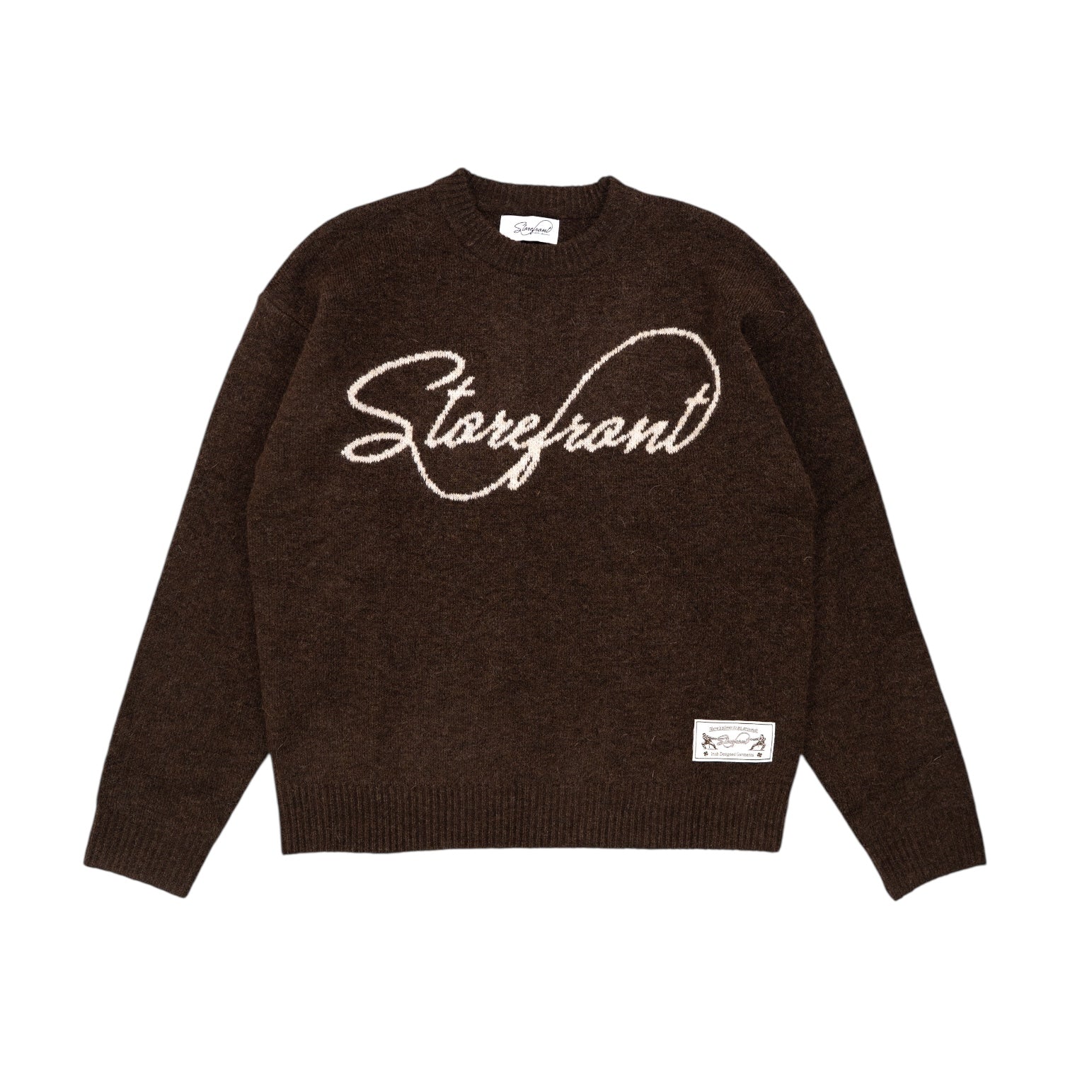 Script Mohair Knit (Brown)
