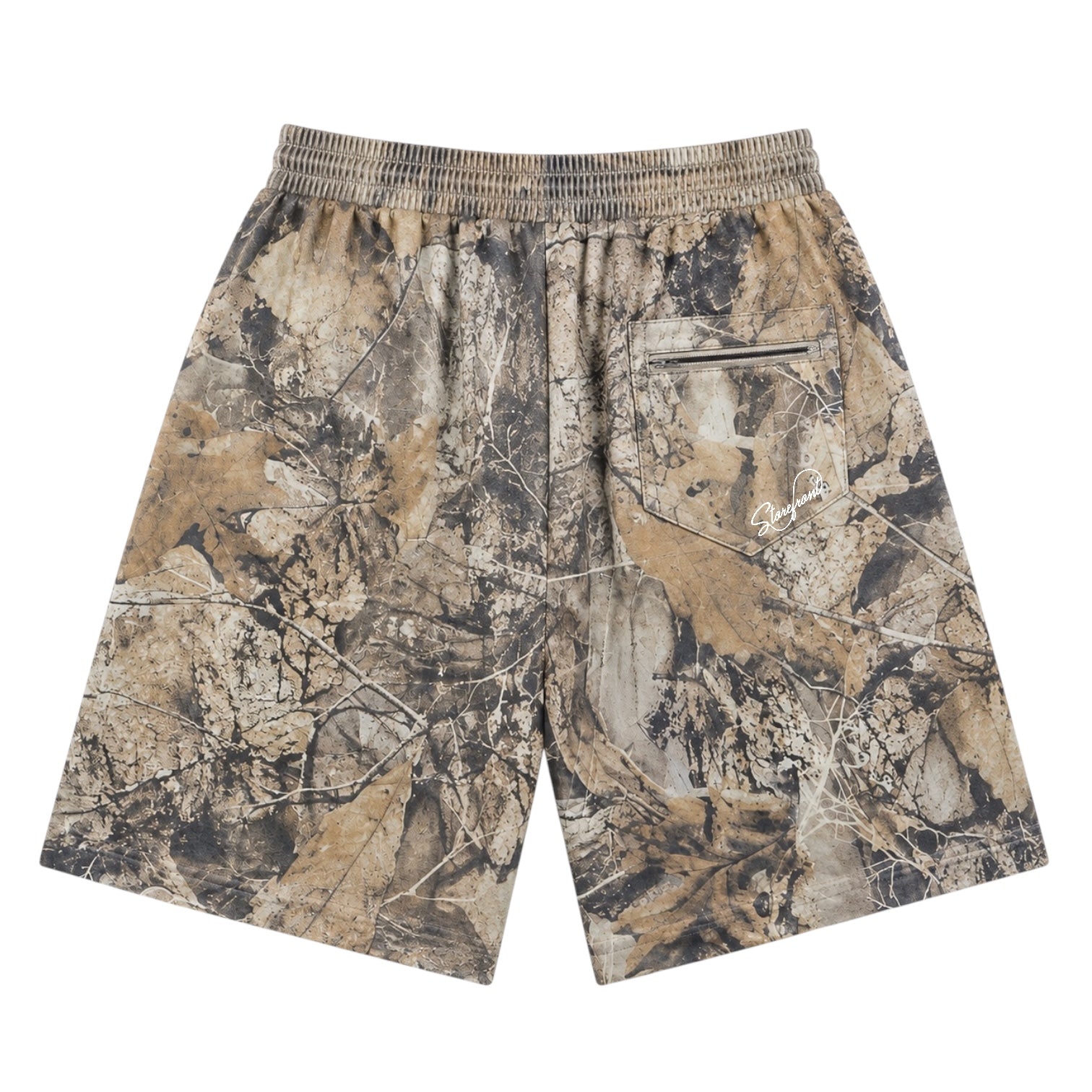 Mini-Script Cotton Shorts (Tree Camo)
