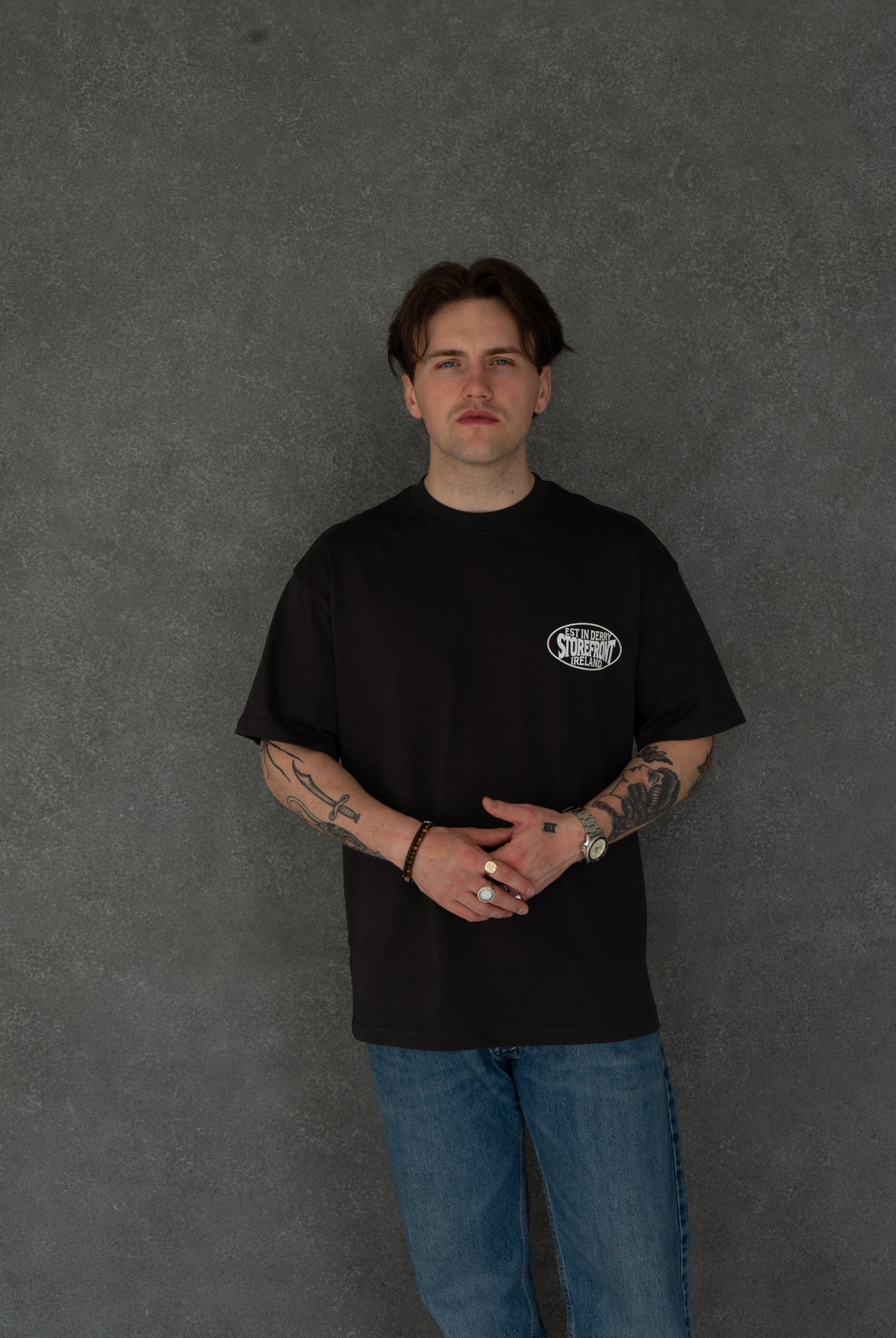 Stop & Search Tee (Coal)