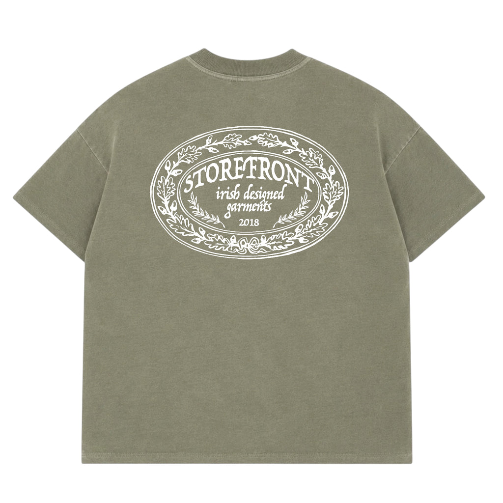 Crest Oak T-Shirt (Washed Olive)