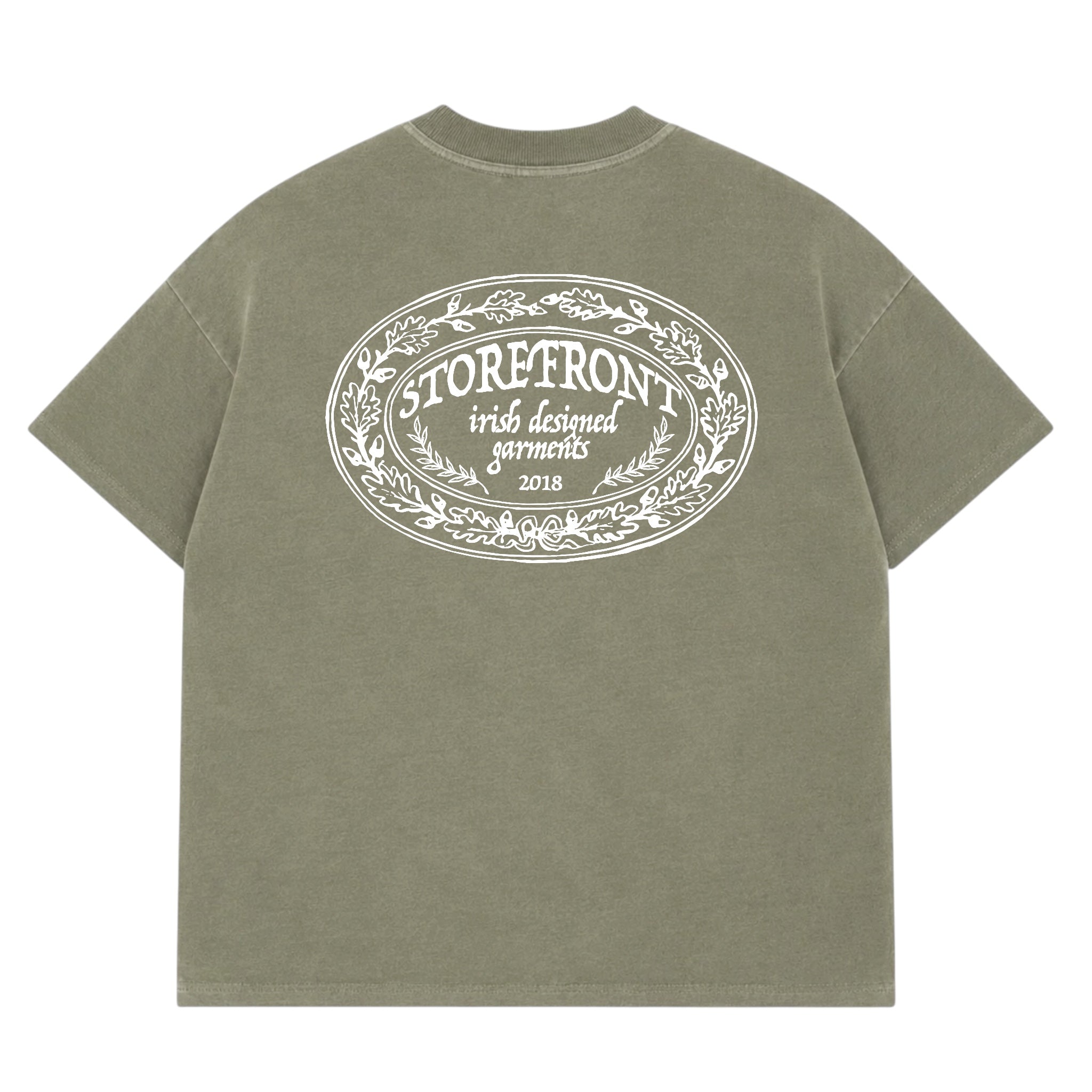 Crest Oak T-Shirt (Washed Olive)
