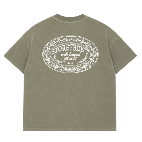 Crest Oak T-Shirt (Washed Olive)