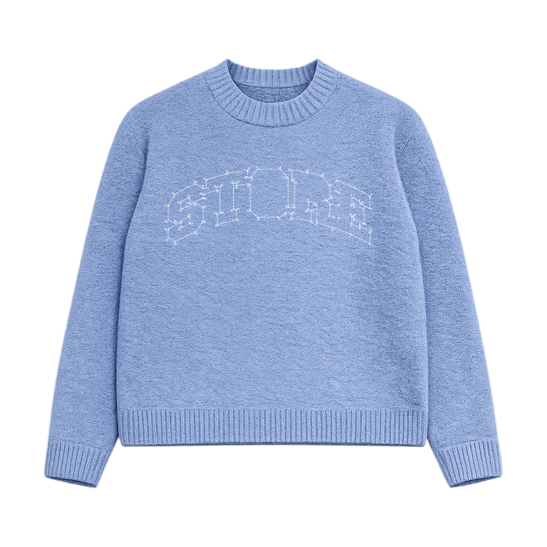 Store Dot to Dot Knit (Baby Blue)