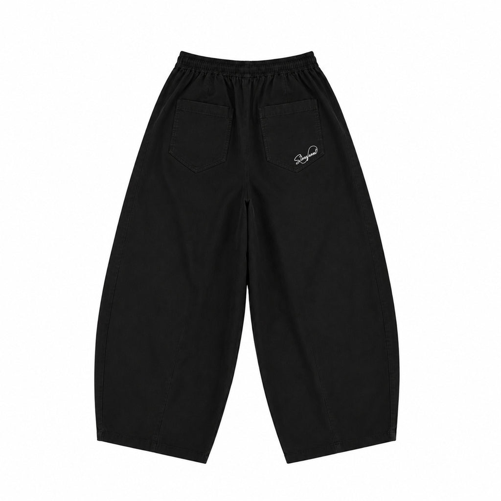 Utility Barrel Pants (Black)
