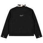 Cow Collar Canvas Jacket (Black)