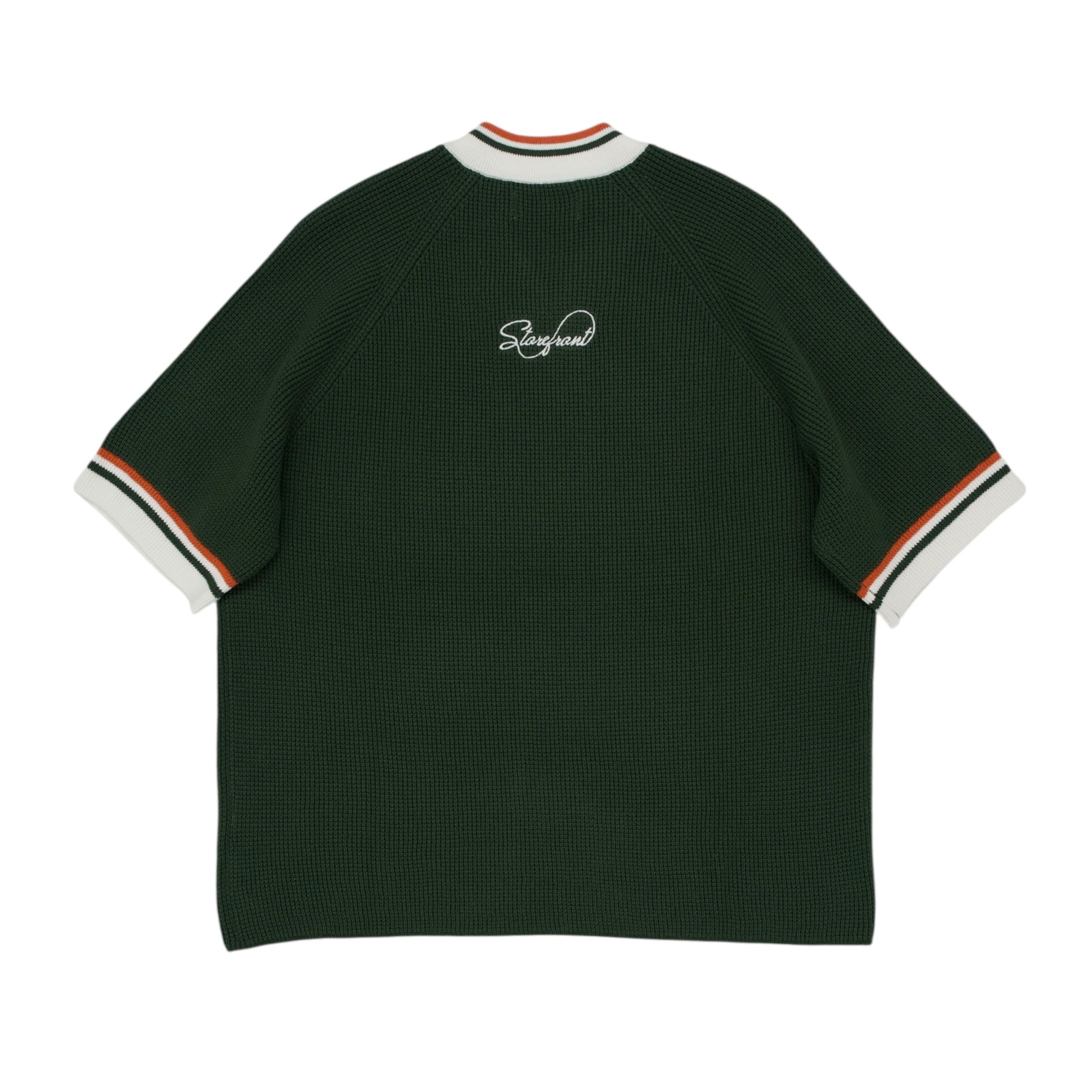 Waffle Jersey Knit Short Sleeve (Forrest Green)