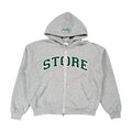 Store Waffle Lined Zip Up (Heather Grey)
