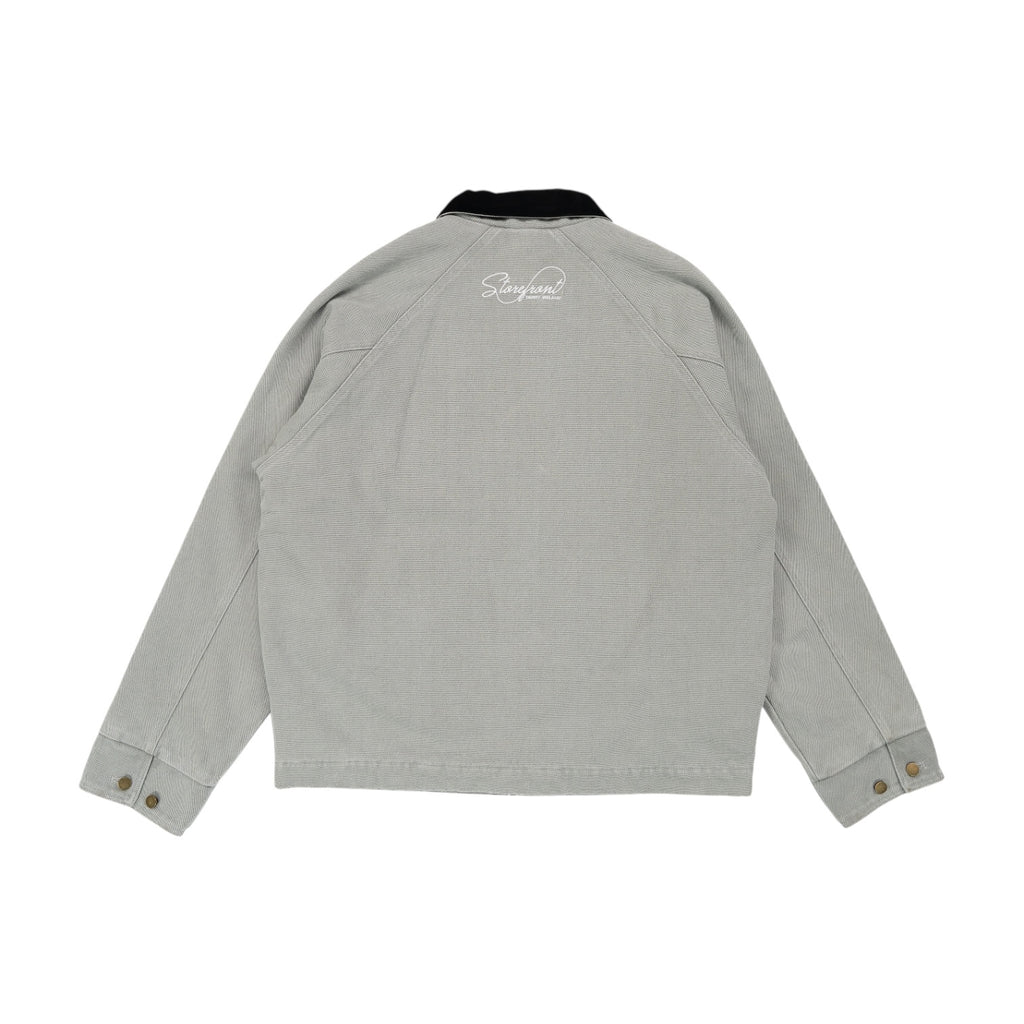 Duck Canvas Work Jacket (Stone Grey)