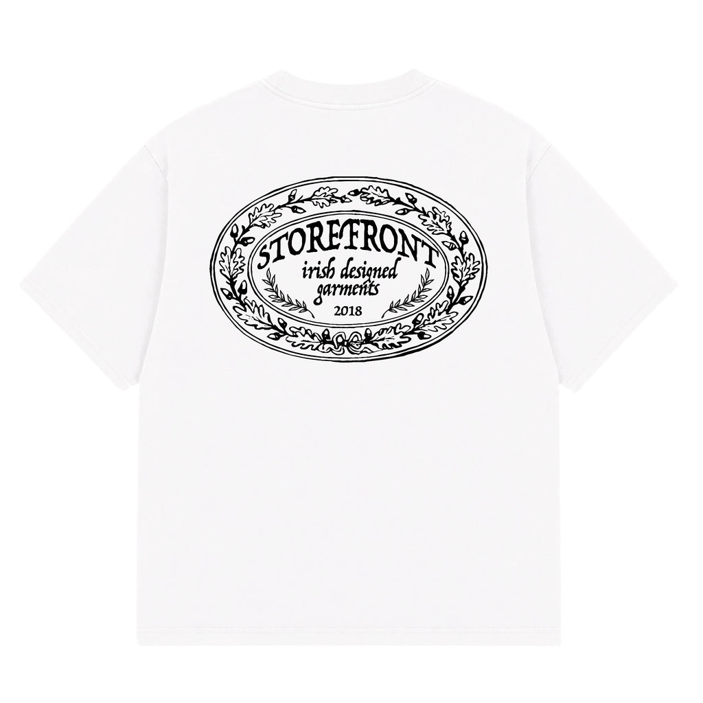 Crest Oak T-Shirt (Washed White)