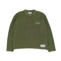 Script Fisherman Knit (Sage Green)