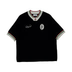 Waffle Jersey Knit Short Sleeve (Black)