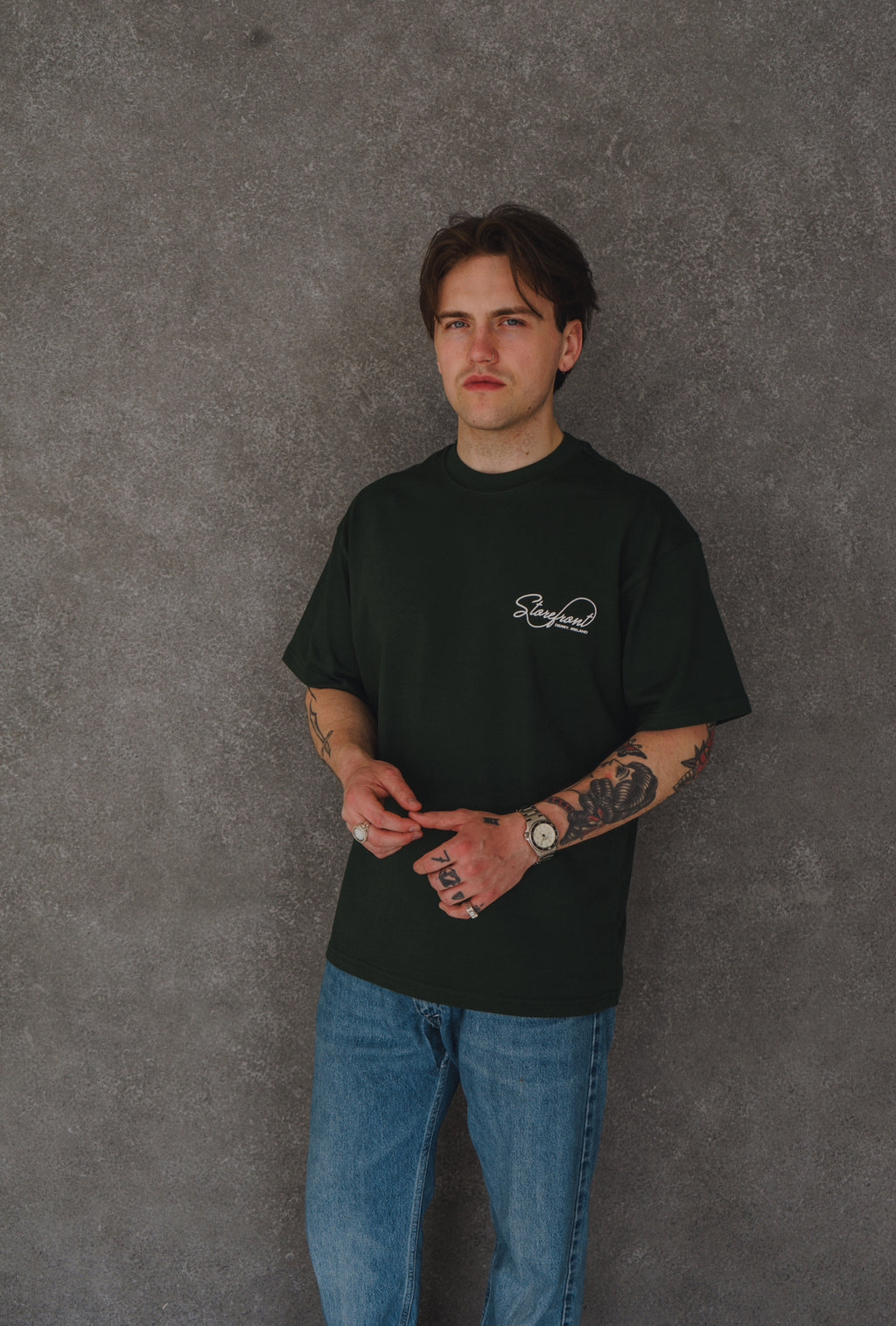 Script Logo T-shirt (Forrest Green)